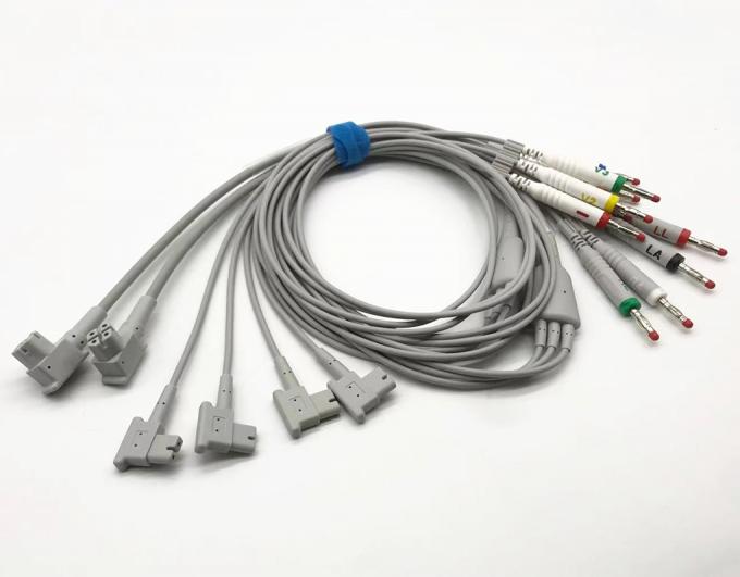 HP TC30 ecg Cable 10 سلك تخطيط كهربية القلب مع مشبك / مشبك 989803151651 2