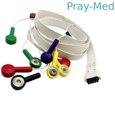 شراء Mortara X12 10 Leads ECG Holter Cable Snap / Clip Type لمراقب المسجل التصنيع عبر الإنترنت