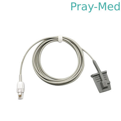 شراء مستشعر Spo2 قابل لإعادة الاستخدام من Mbelec بطول 3 أمتار للكبار Slilcone Soft 7pin مع CE / ISO التصنيع عبر الإنترنت