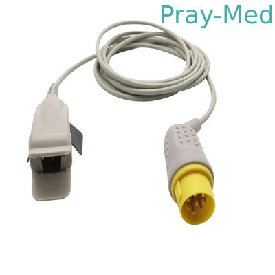 شراء MEK مشبك إصبع للبالغين قابل لإعادة الاستخدام SpO2 مستشعر TPU سترة 8pin موصل التصنيع عبر الإنترنت
