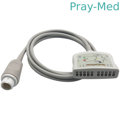 شراء Edan Elite V8 EKG ECG Trunk Cable 2.4M Round 12 Pin Connector التصنيع عبر الإنترنت