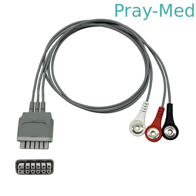شراء Mindray TM60 / 80 ECG أسلاك الرصاص القياس عن بعد EY6511B رمادي TPU 0.9 م التصنيع عبر الإنترنت