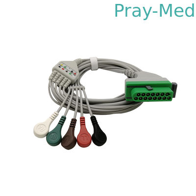 15Pin 3lead / 5lead متوافق مباشر توصيل ECG كابل AHA 3.6m Fukuda Denshi