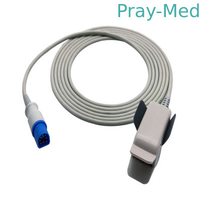 مستشعر Spo2 قابل لإعادة الاستخدام متوافق مع PH 8 pin M1196A USA TE Chip