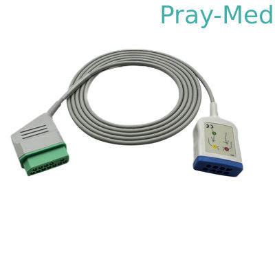 متوافقة نيهون كوهدن Ekg كابل الجذع Jc-906pa 6 الرصاص إلى 12 دبوس رابط