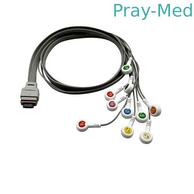 نيهون كوهدن هولتر كابل ECG 10رصاصة للمسجل RAC-2512 1m سترة TPU