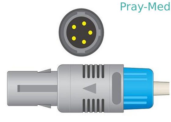 متوافق اختيار 5pin spo2 تمديد كابل / محول كابل