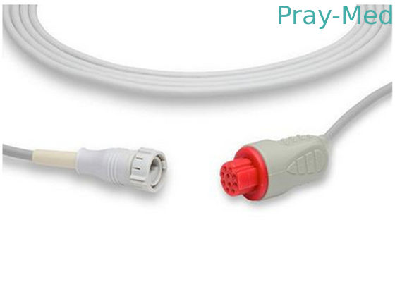 كابل GE Datex Ohmeda Ibp 10 دبوس موصل رمادي HP Ibp Cable 3M