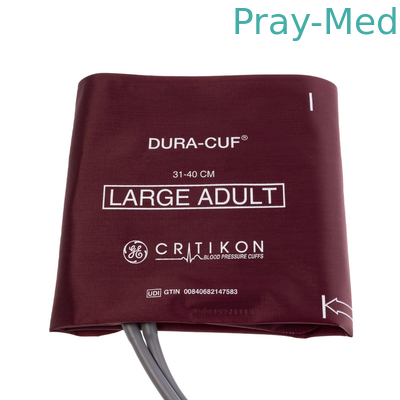 كفة ضغط الدم للبالغين الكبيرة من GE Dura-Cuf، 31-40 سم، DINACLICK