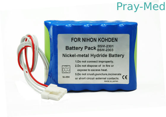 12v 3800mAh بطارية قابلة للشحن الطبية ل Nihon Kohden BSM2301 / BSM2301K / BSM2303C