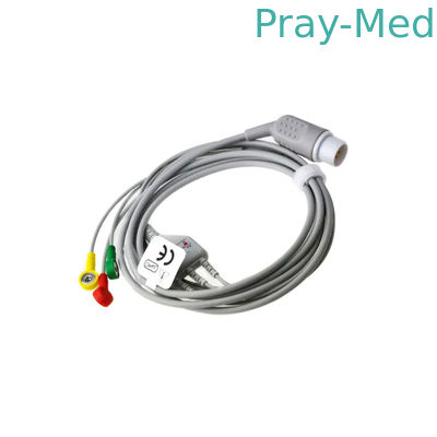 3.6 متر كابل المريض للأطفال البالغين AHA IEC ECG 8 دبوس لشركة HP