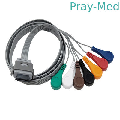 الأدوات الطبية الحيوية Bi9800 / 9000 7 Lead BI Ecg Holter cable TPU Jacket