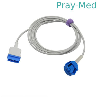OXY ES3 2.4m 11 Pin Spo2 تمديد كبل واحد مفتاح GE موصل