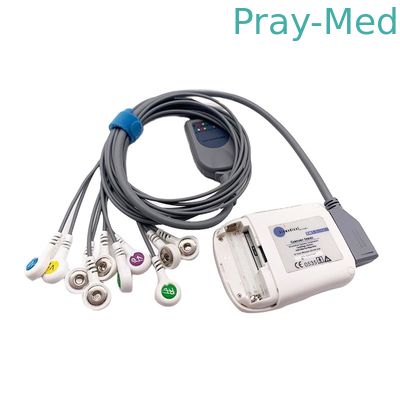 كابل بورسام هولتر ECG 10 رصاصي 2 متر متوافق مع BS6930 BS6930-3
