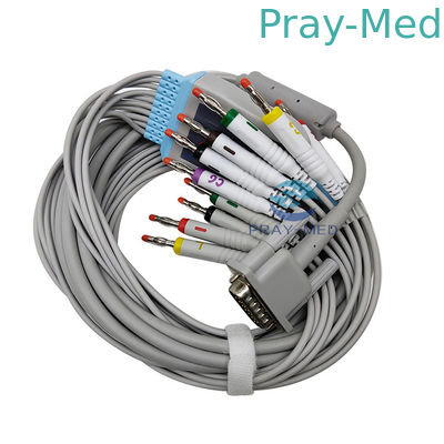 Mortara ELI 250 ELI 250C ELI 350 EKG Cable 15 PIN 3.6m 10 Lead