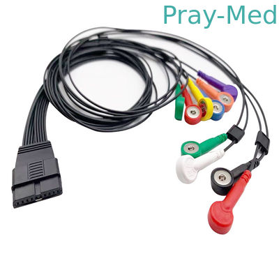 كابل هولتر ECG TPU 1.2 متر 10 موصلات لـ Schiller MT-200 MT-101