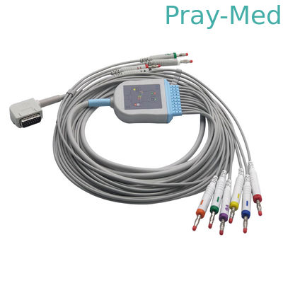 Kenz 108/109 Ecg Cables and Leadwires، Ecg Patient Cable with الموز / din 3.0