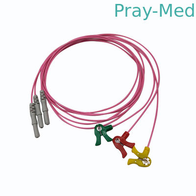 3Lead 5 الرصاص نوع الدين IEC AHA ECG كابل المريض TPU سترة ليدوير
