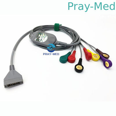 Burdick Holter Ecg Cable و leadwire 7 وصلات مبكرة 3.6 م