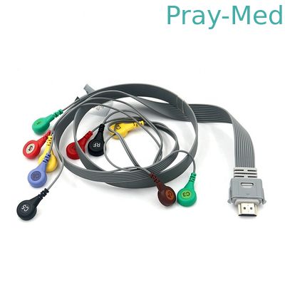 Biocare Snap End TPU 10 Leads IH-12 HDMI 19 Pin ECG المريض كابل