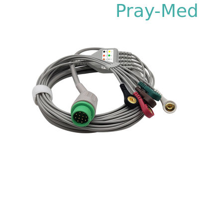 Biolight 5 الرصاص ECG المتاح ECG الرصاص الأسلاك 12pin سترة TPU