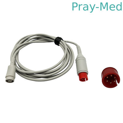 كابل محول ضغط الدم الغازي الدائري Mindray 6pin to 4pin IBP Adapter Cable