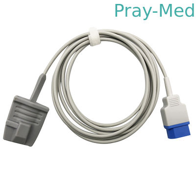 مستشعر Spo2 بمشبك إصبع للكبار لموصل Meditec الشمالي 8pin 3m
